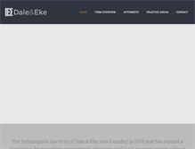 Tablet Screenshot of daleeke.com
